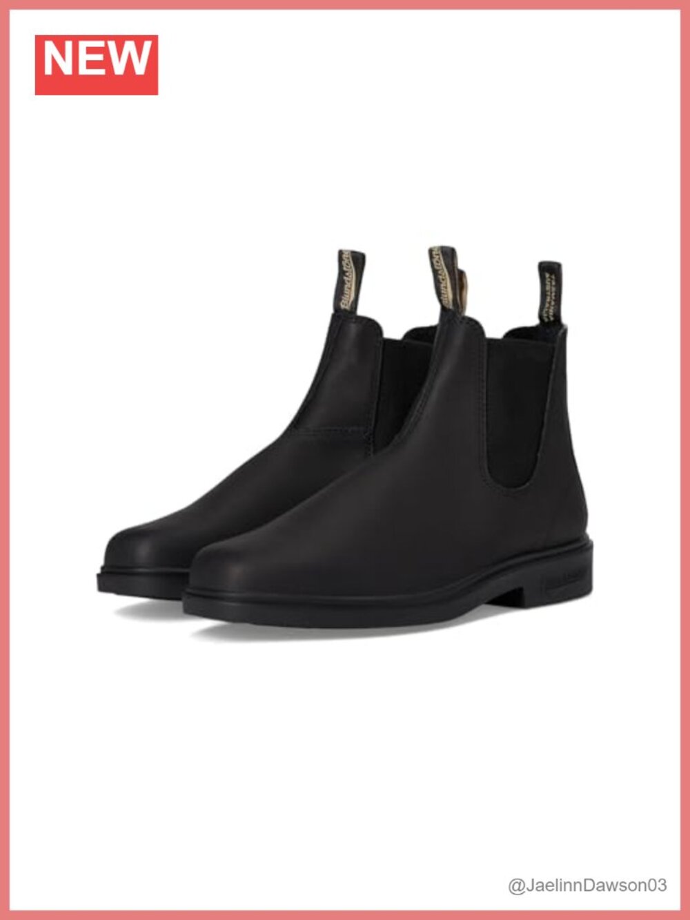 Unisex Water-Resistant Leather Chelsea Ankle Boots Pull-On Comfort